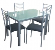 Τραπέζι Κουζίνας Απλό Σετ Τραπέζι Με 4 Καρέκλες MORAL