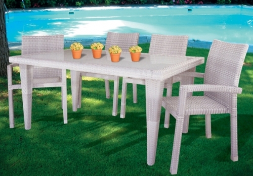 Τραπέζι Κήπου  - Σετ Τραπέζι + 4 Πολυθρόνες Αλουμινίου Νο 201473  - :: FERGADIS CASA :: 