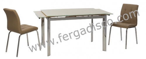 Τραπέζι Κουζίνας Αναδιπλούμενο - Γυάλινο τραπέζι κουζίνας Alpino - :: FERGADIS CASA :: 