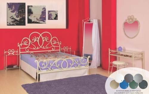 Κρεβάτι Κρεβατοκάμαρας Διπλό - Κρεβάτι μεταλλικό διπλό ΠΑΜΕΛΑ - :: Galanis in House :: 
